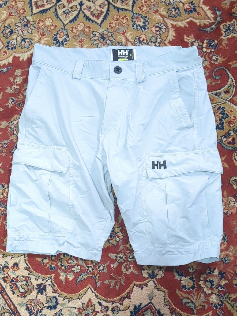 Helly Hansen Pale Grey Men's Cargo Shorts Size 32